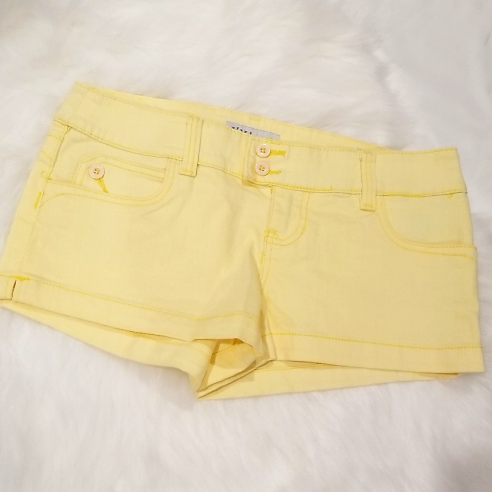 YMI Y2K Yellow Denim Shorts